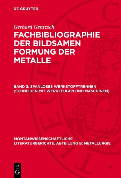 Produktbild: Spanloses Werkstofftrennen (Schneiden mit Werkzeugen und Maschinen)