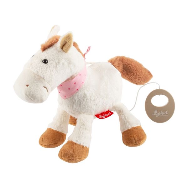 Produktbild: Sigikid 43538 - Baby Spieluhr Pl&uuml;sch-Pferd, Melodie: 3 N&uuml;sse f&uuml;r Aschenbr&ouml;del, 20 cm