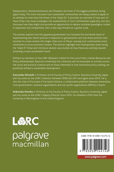 Produktbild: Depopulation, Deindustrialisation and Disasters