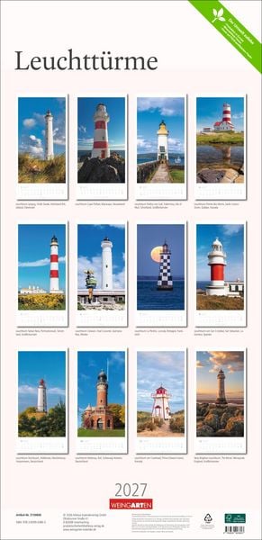 Produktbild: Leuchtt&uuml;rme Kalender 2027