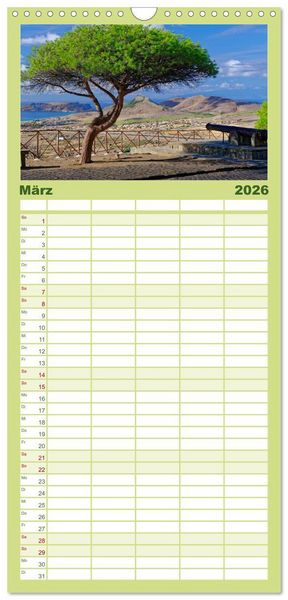 Produktbild: Familienplaner 2026 - Madeira und Porto Santo mit 5 Spalten (Wandkalender, 21 x 45 cm) CALVENDO