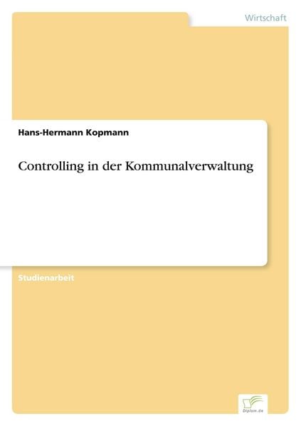 Produktbild: Controlling in der Kommunalverwaltung