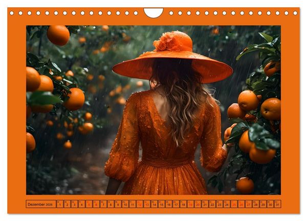 Produktbild: Regenzauber - Frauen im Wandel der Jahreszeiten (Wandkalender 2026 DIN A4 quer), CALVENDO Monatskalender