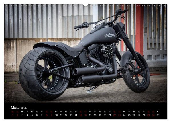 Produktbild: Exklusive Best of Fat Ass Custombike Edition, feinste Harleys mit fettem Hintern (Wandkalender 2025 DIN A2 quer), CALVENDO Monatskalender