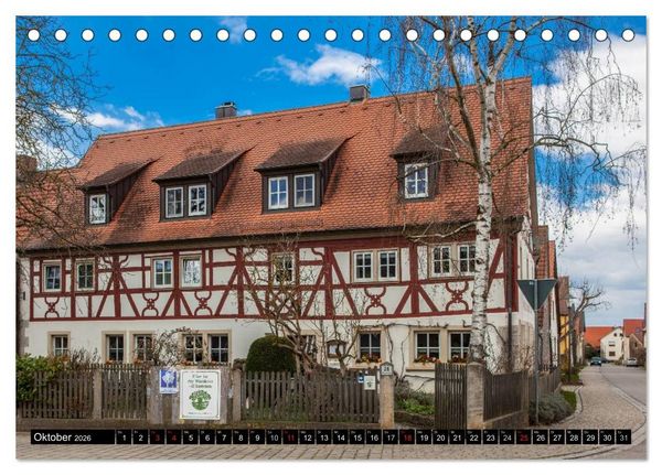 Produktbild: Jakobsweg Steigerwald (Tischkalender 2026 DIN A5 quer), CALVENDO Monatskalender