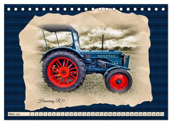 Produktbild: Hanomag Schlepper (Tischkalender 2026 DIN A5 quer), CALVENDO Monatskalender