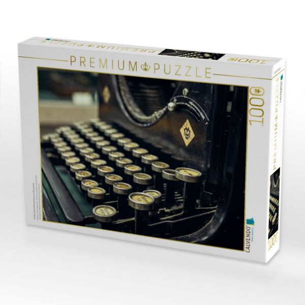 Produktbild: CALVENDO Puzzle Antike Schreibmaschine aus Gusseisen | 1000 Teile Lege-Gr&ouml;&szlig;e 64x48cm Foto-Puzzle f&uuml;r gl&uuml;ckliche Stunden