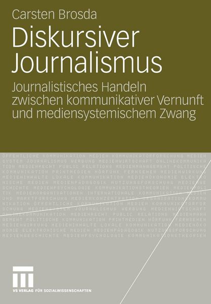 Produktbild: Diskursiver Journalismus