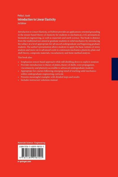 Produktbild: Introduction to Linear Elasticity