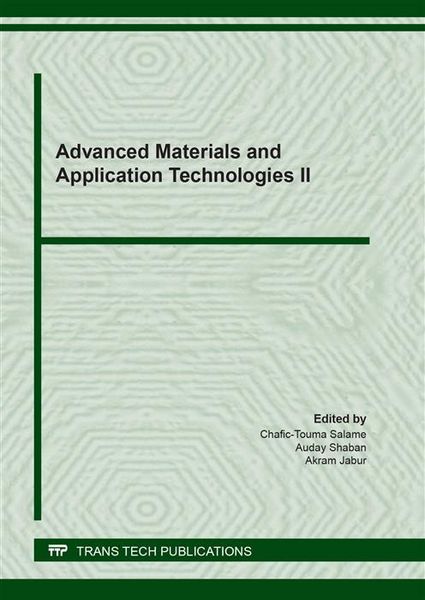 Produktbild: Advanced Materials and Application Technologies II