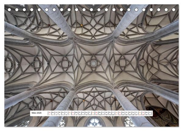 Produktbild: Gew&ouml;lbe des Glaubens &ndash; Kirchendecken Europas (Tischkalender 2026 DIN A5 quer), CALVENDO Monatskalender