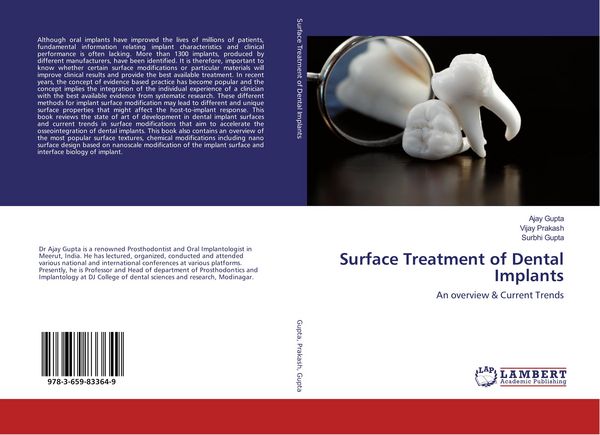 Produktbild: Surface Treatment of Dental Implants