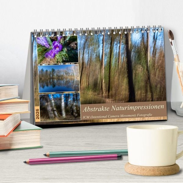 Produktbild: Abstrakte Naturerlebnisse - ICM (Intentional Camera Movement) Fotografie (Tischkalender 2026 DIN A5 quer), CALVENDO Monatskalender