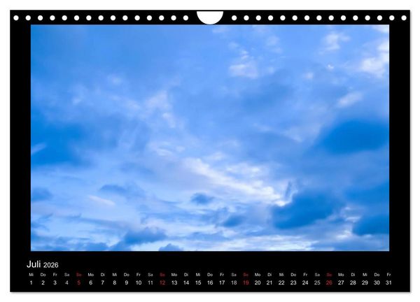 Produktbild: Wolkenbilder (Wandkalender 2026 DIN A4 quer), CALVENDO Monatskalender