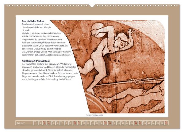 Produktbild: Kurioses im Antiken Olympia (hochwertiger Premium Wandkalender 2027 DIN A2 quer), Kunstdruck in Hochglanz