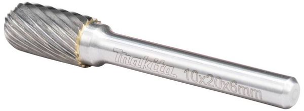 Produktbild: Makita B-52744 Fr&auml;sstift Hartmetall Walze Produktabmessung, &Oslash; 10 mm Arbeits-L&auml;nge 20 mm Schaftdurchmesser 6 mm 1 St&uuml;ck
