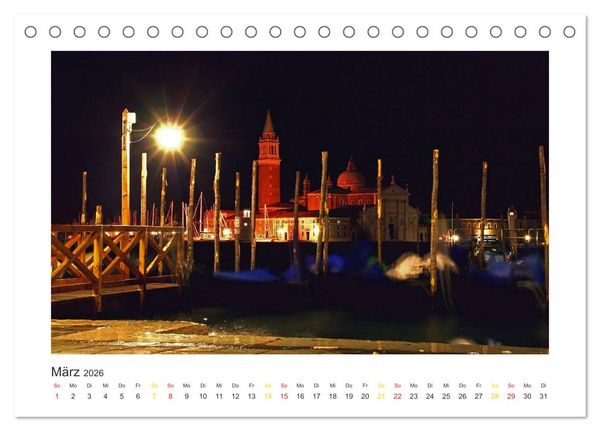 Produktbild: Venedig (Tischkalender 2026 DIN A5 quer), CALVENDO Monatskalender
