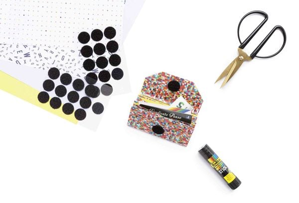 Produktbild: Folia Klettpunkte, 20mm, 30 St&uuml;ck, schwarz & wei&szlig; sortiert
