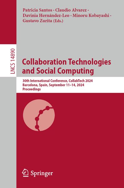 Produktbild: Collaboration Technologies and Social Computing