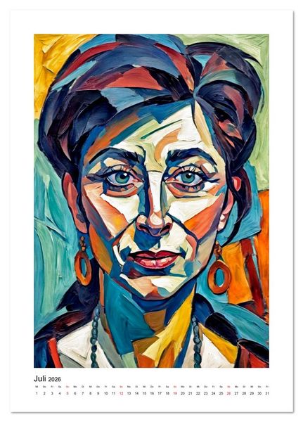 Produktbild: Expressionistische Ans&auml;tze in der Kunst der Moderne (Tischkalender 2026 DIN A5 hoch), CALVENDO Monatskalender