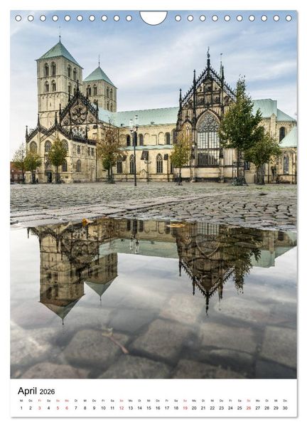 Produktbild: M&uuml;nster - Spiegelwelten einer Stadt (Wandkalender 2026 DIN A4 hoch), CALVENDO Monatskalender