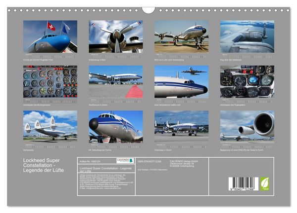 Produktbild: Lockheed Super Constellation - Legende der L&uuml;fte (Wandkalender 2026 DIN A3 quer), CALVENDO Monatskalender