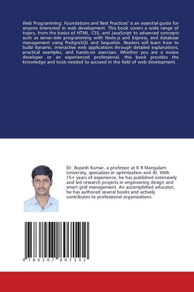 Produktbild: Web Programming: Foundations and Best Practices