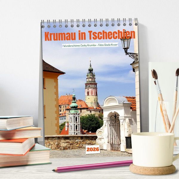 Produktbild: Krumau in Tschechien - Wundersch&ouml;nes Cesky Krumlov (Tischkalender 2026 DIN A5 hoch), CALVENDO Monatskalender