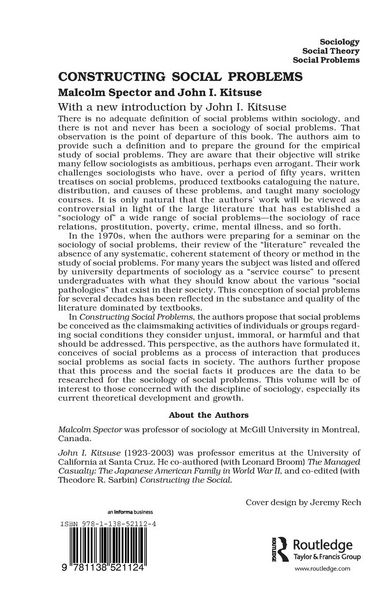 Produktbild: Constructing Social Problems