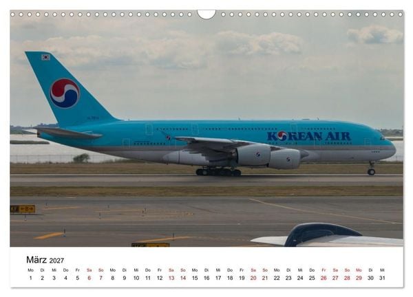 Produktbild: Airbus A380 - K&ouml;nig der L&uuml;fte (Wandkalender 2027 DIN A3 quer), CALVENDO Monatskalender