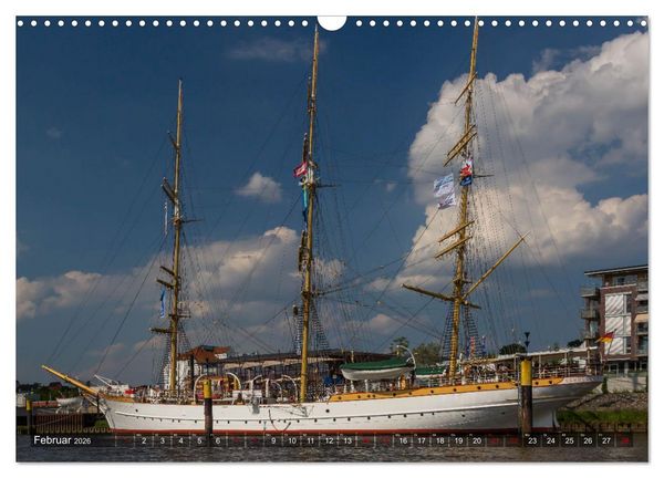 Produktbild: Letztes deutsches Vollschiff DAS SCHULSCHIFF DEUTSCHLAND (Wandkalender 2026 DIN A3 quer), CALVENDO Monatskalender