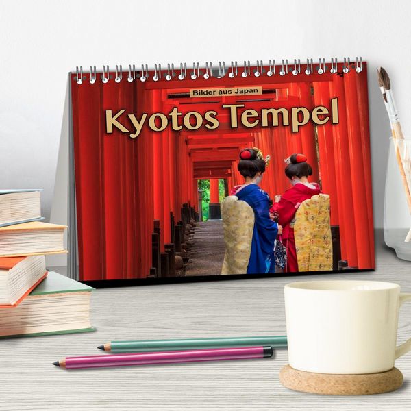 Produktbild: Kyotos Tempel - Bilder aus Japan (Tischkalender 2026 DIN A5 quer), CALVENDO Monatskalender