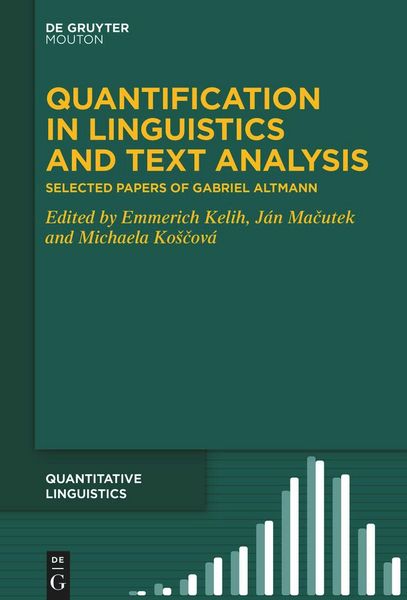 Produktbild: Quantification in Linguistics and Text Analysis
