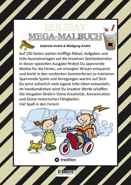 Produktbild: Mega Malbuch - Holiday - Tolle Motive - Wissenstraining mit Ausmalr&auml;tseln - Spieleanimation - Lustige Themen