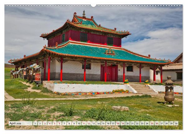 Produktbild: Mongolei Endlose Weite (hochwertiger Premium Wandkalender 2026 DIN A2 quer), Kunstdruck in Hochglanz