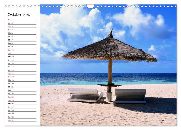 Produktbild: So sch&ouml;n sind die Malediven (Wandkalender 2026 DIN A3 quer), CALVENDO Monatskalender