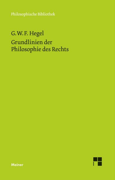 Produktbild: Grundlinien der Philosophie des Rechts