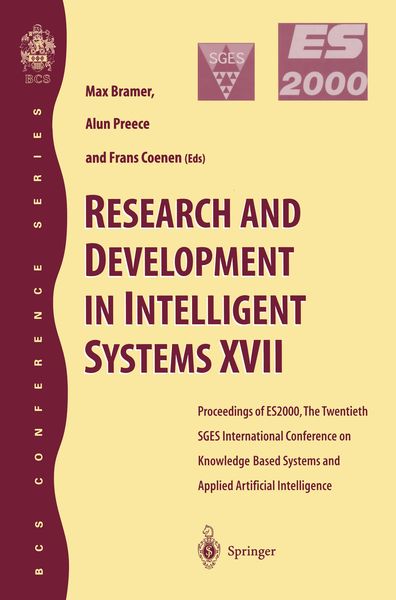Produktbild: Research and Development in Intelligent Systems XVII