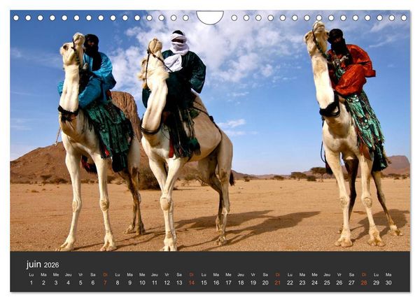 Produktbild: LE SAHARA L'Alg&eacute;rie du Sud (Calendrier mural 2026 DIN A4 vertical), CALVENDO calendrier mensuel