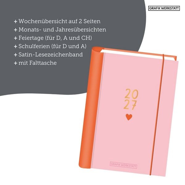 Produktbild: Terminplaner 2027 Kleines Herz