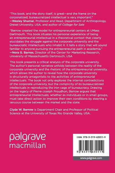 Produktbild: The Entrepreneurial Intellectual in the Corporate University