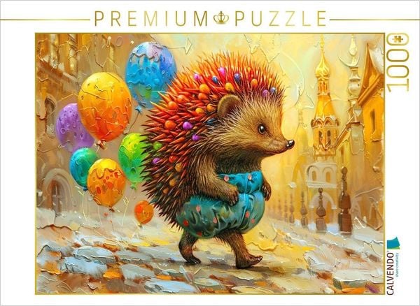 CALVENDO Puzzle Herr Igel | 1000 Teile Lege-Größe 64x48cm Foto-Puzzle für glückliche Stunden