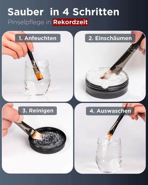 Produktbild: LIEBERGE Pinselseife &brvbar; 40g inkl. Reinigungsmatte
