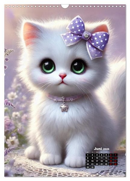 Produktbild: Miau Momente (Wandkalender 2026 DIN A3 hoch), CALVENDO Monatskalender
