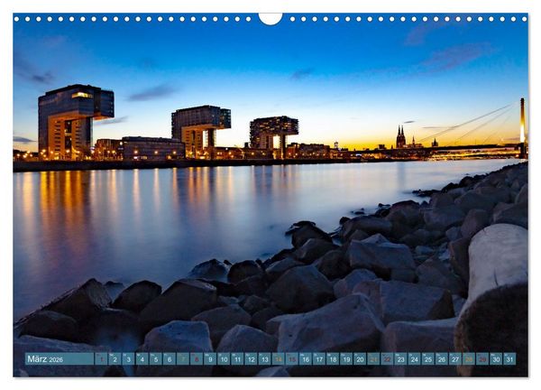 Produktbild: RIVERSIDE BLUES - Abends am Fluss (Wandkalender 2026 DIN A3 quer), CALVENDO Monatskalender