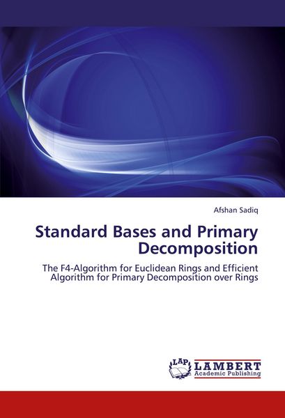 Produktbild: Standard Bases and Primary Decomposition