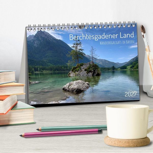Produktbild: Berchtesgadener Land - Wanderhighlights in Bayern (Tischkalender 2027 DIN A5 quer), CALVENDO Monatskalender