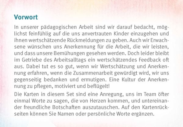 Produktbild: Herzensworte f&uuml;r Erzieher:innen