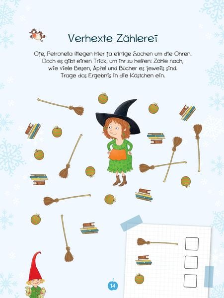 Produktbild: Petronella Apfelmus - Zauberstab und Wichtelt&uuml;r. Das gro&szlig;e Weihnachtsr&auml;tselbuch