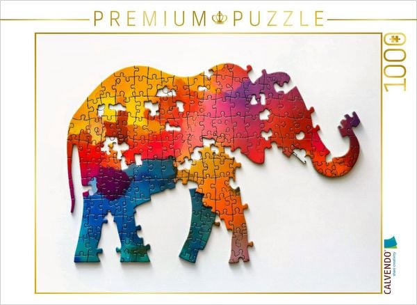 CALVENDO Puzzle Elefant | 1000 Teile Lege-Größe 64x48cm Foto-Puzzle für glückliche Stunden